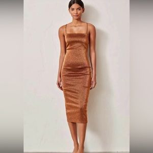 Bec & Bridge bronze baby midi - Revolve